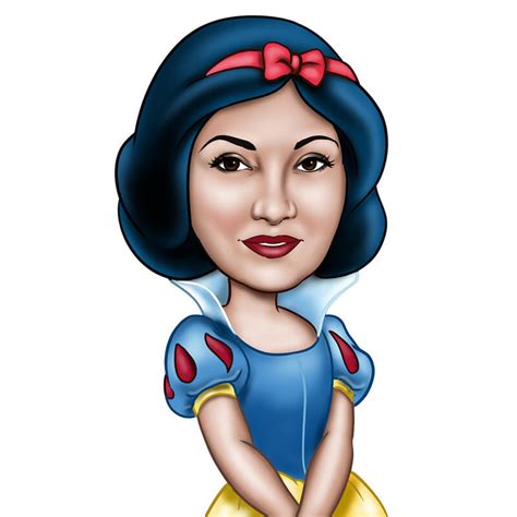 Custom Snow White Cartoon Drawing