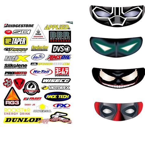 Motorcycle Helmet Visor Sticker - treecali