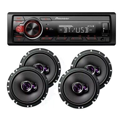 Pioneer Car Stereo Radio Bluetooth Mp3 + 2 Pair Pioneer 6 3/4" Car 3way ...