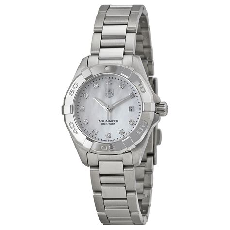 Tag Heuer Aquaracer Mother of Pearl Dial Ladies Watch WAY1413.BA0920 ...