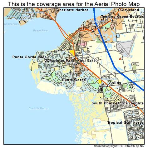 Aerial Photography Map of Punta Gorda, FL Florida