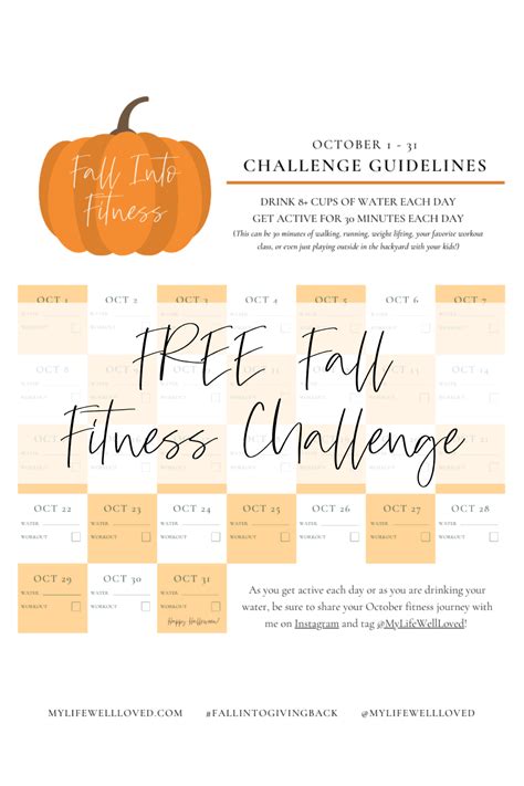 Fall Fitness Challenge For The Busy Mom! - Healthy By Heather Brown