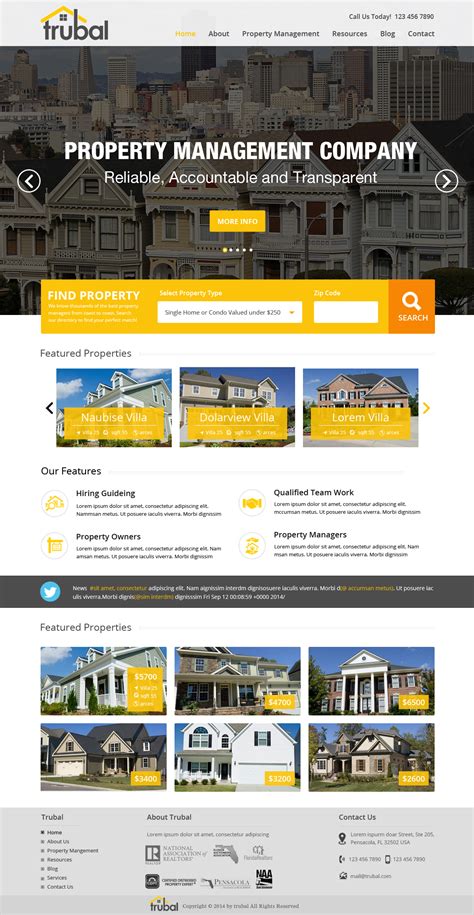 Property Management Consultant Website Design on Behance