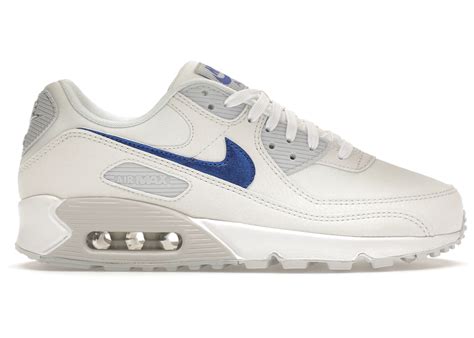 Nike Air Max 90 White Metallic Blue (Women's) - DX0115-100 - US