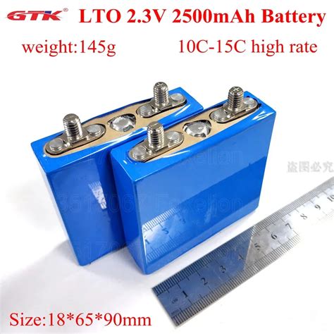 Aliexpress.com : Buy 10pcs 2.4v 2.5Ah 2.3v 2500mAh LTO Lithium titanate ...