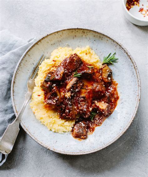 Easy Mushroom Ragu with Parmesan Polenta | Familystyle Food