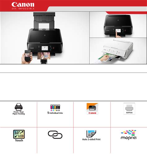 User manual Canon Pixma TS6220 (English - 5 pages)