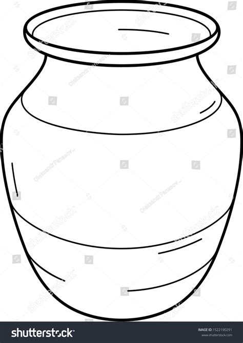 2 658 Clay Pot Outline Images, Stock Photos & Vectors | Shutterstock