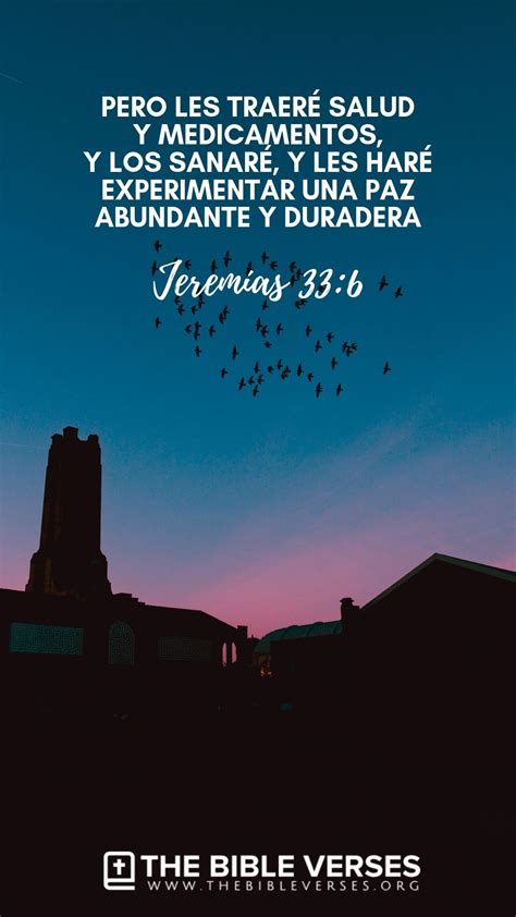 Versículos Bíblicos de Sanidad - Jeremías 33:6 | Healing bible verses, God healing quotes, Bible ...