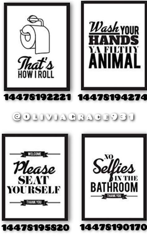 bloxburg bathroom decal | Bloxburg decal codes, Blocksburg room ideas , Bloxburg decals codes