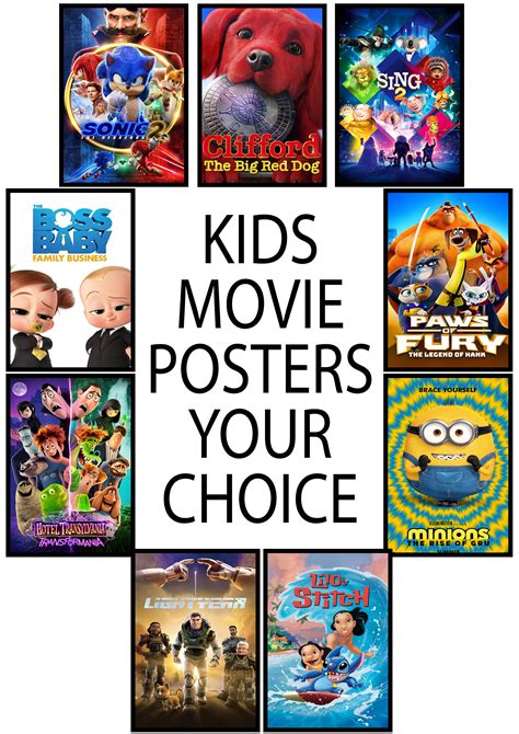 Movie Posters Kids Choice Custom Movie Posters Choose Your Own Movie/film Poster FRAMES NOT ...