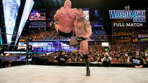 "Stone Cold" Steve Austin vs. The Rock: WrestleMania XIX (Full match ...