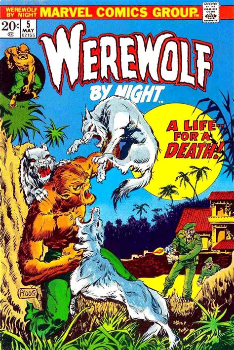 Werewolf by Night 5 Cover - Ploog | Retro comic book, Best comic books ...