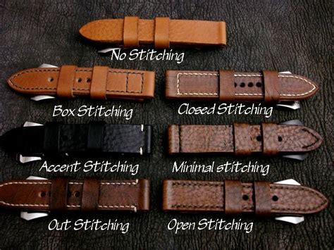 Stitching Patterns Possible for Your Custom Strap