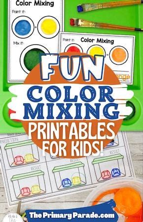 Primary Color Mixing Worksheet Preschool Activities - The Primary Parade