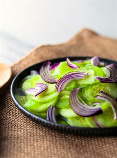 Hungarian Cucumber Salad - One Sweet Harmony