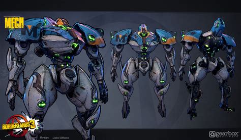 ArtStation - Maliwan Mech: Textures and Materials, Jake Williams (With images) | Mech ...