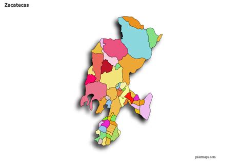 Genera Grafico De Mapa De Zacatecas