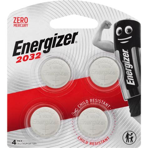 Energizer Button Batteries Cr2032 4 Pack | Woolworths