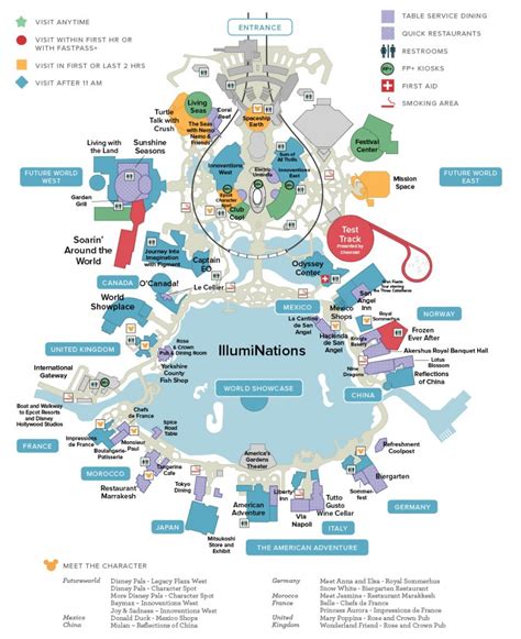 Map Of Epcot Disney World Flower And Garden Festival Center Pdf Free ...