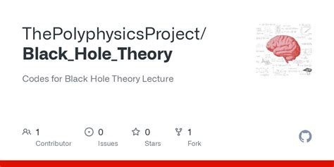 GitHub - ThePolyphysicsProject/Black_Hole_Theory: Codes for Black Hole ...