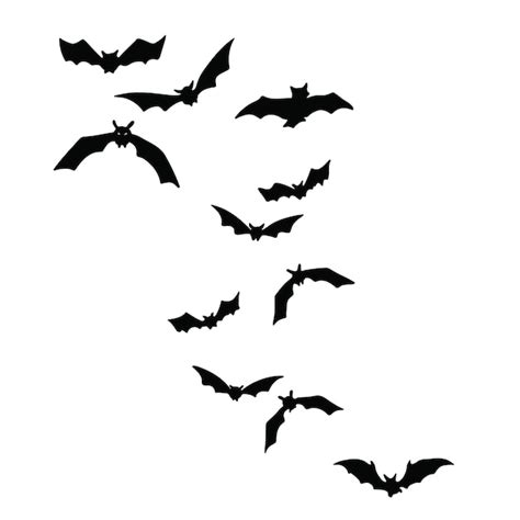 Premium Vector | Bats silhouette halloween vector