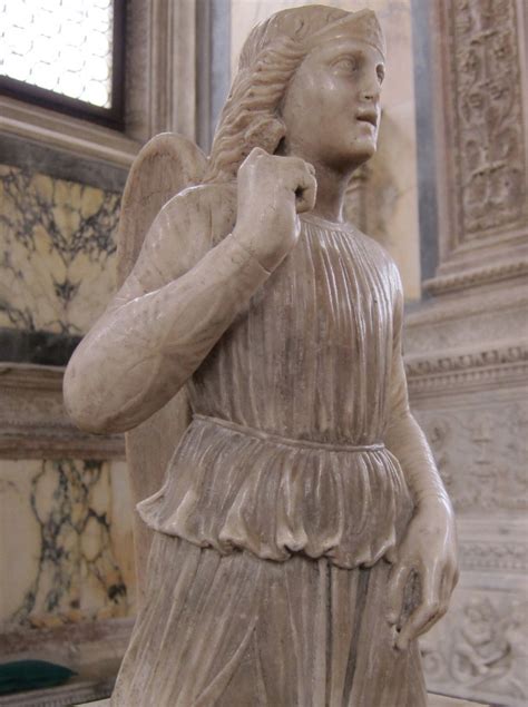 The Angel Gabriel statue at Santa Maria ,Miracoli, Venice, from the ...