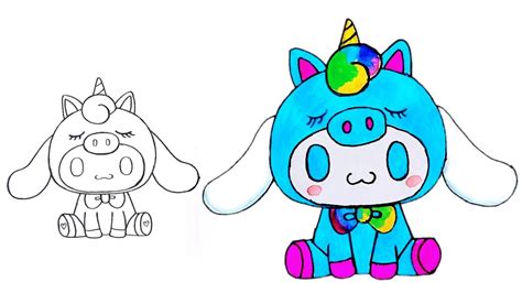 How to Draw Unicorn Cinnamoroll | Sanrio - YouTube