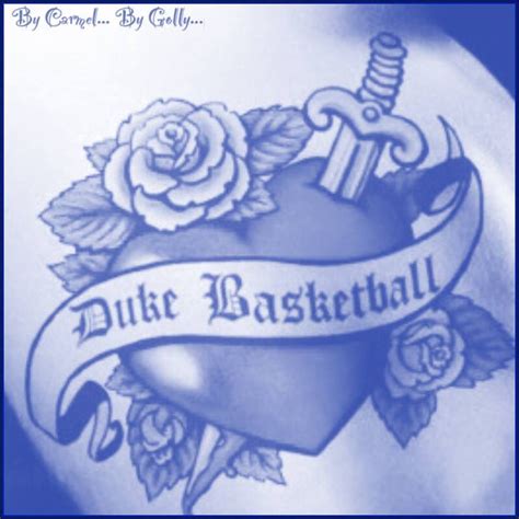 Duke Basketball Tattoo by Carmel Hall | Duke basketball, Basketball ...