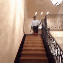 Black Guy Screaming Falling Down Stairs GIF | GIFDB.com