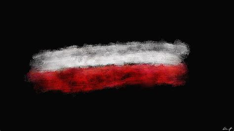 HD wallpaper: Poland, Flag, Abstract, Minimalism, Red, White, Black Background | Wallpaper Flare