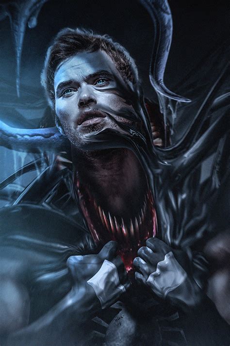 Concept art of Kellan Lutz as Venom by BossLogic : r/thevenomsite