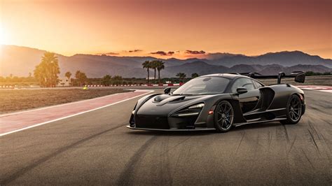 Download Supercar Black Car Car McLaren Vehicle McLaren Senna 4k Ultra HD Wallpaper