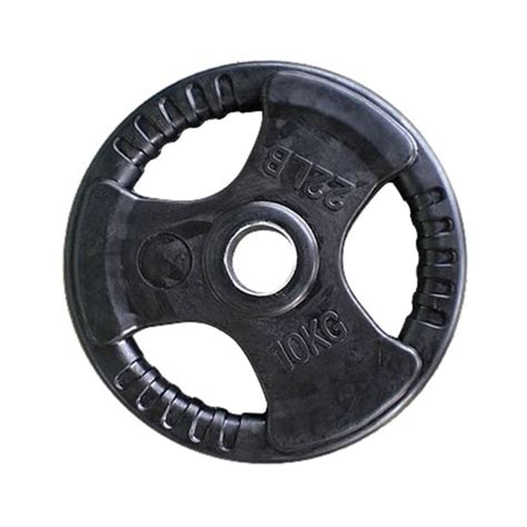 Rubber Gym Weight Plate 10 Kgs (Black) | Dubai