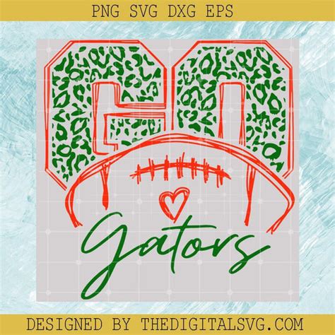 Go Gators SVG, Football SVG, Go Gators Leopard SVG, Gators SVG ...