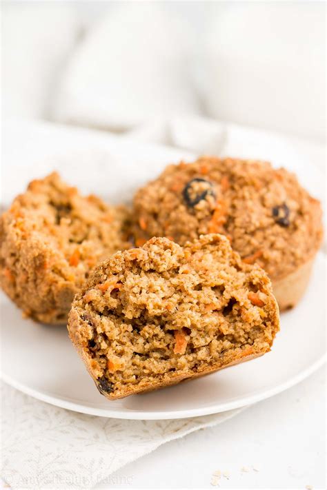 Healthy Carrot Raisin Bran Muffins | Amy's Healthy Baking