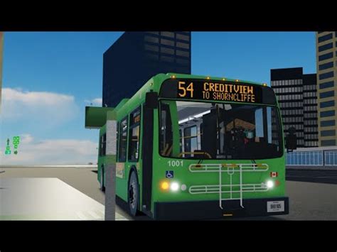 ROBLOX 2012 DE40LFR 1001 BRT Route: 54 Creditview To Shorncliffe - YouTube