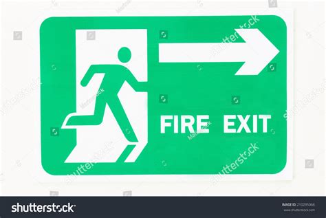 Fire Escape Signs Stock Photo 210295066 | Shutterstock