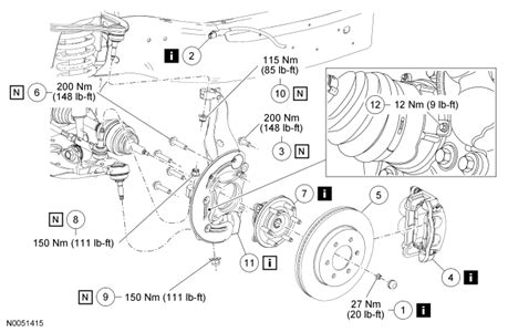 2006 Ford f150 front wheel bearing torque specs