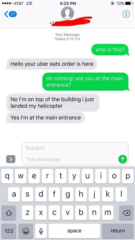 20 Screenshots Of Funny, Weird, And Creepy Texts From Food Delivery Workers, As Shared By People ...