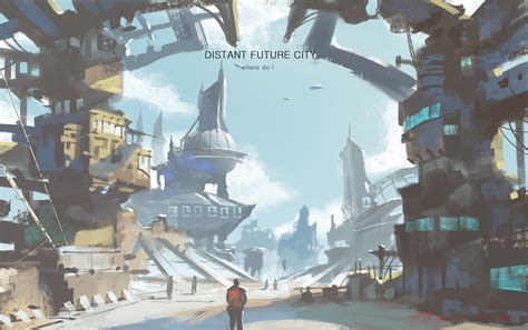 ArtStation - Concept art -DISTANT FUTURE CITY