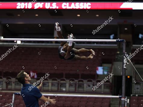 Simone Biles Receives Spot On Uneven Editorial Stock Photo - Stock ...