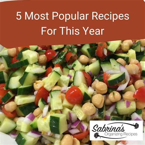 5 Most Popular Recipes for This Year - Sabrinas Organizing