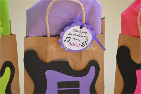 Guitar Favor Bags / Rock and Roll Favor Bags / Rock Party / - Etsy