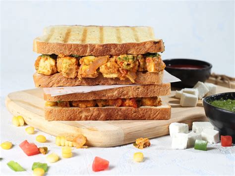 Paneer Grilled Sandwich Recipe - Indian Vegetarian Recipes By Siddhi ...