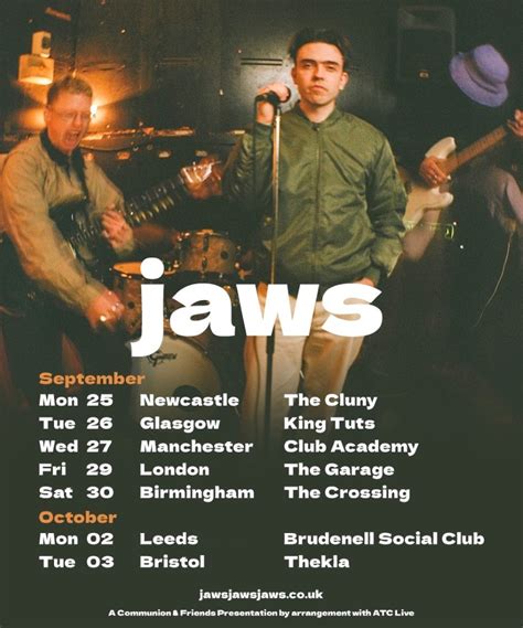 JAWS - 2023 UK Tour - 26 September 2023 - King Tut's Wah Wah Hut ...