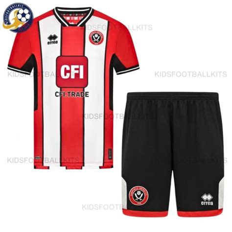 Sheffield Utd Home Kids Football Kit 23/24 | Unbeatable Price 2024