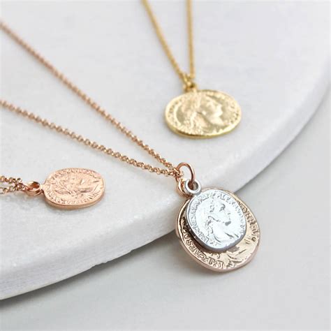 personalised coin necklace by jamie london | notonthehighstreet.com