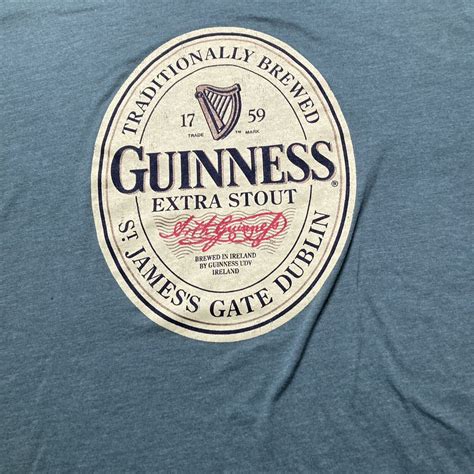 Guinness Official merchandise Ireland Ringer Neck T S… - Gem