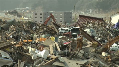 Tsunami Aftermath Destruction In Japan Stock Footage Video 1750772 ...